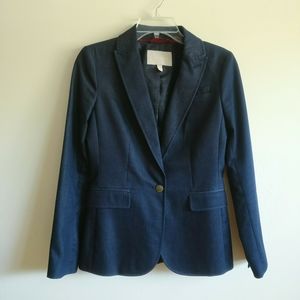 NWOT Banana Republic Indigo Denim Captain Blazer Size 2